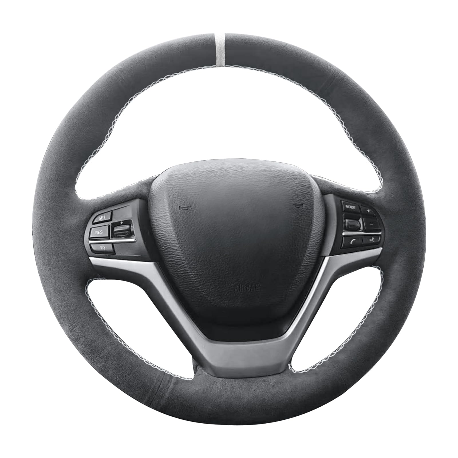 Alfanxi Handstich-Radabdeckung für BMW X5 F15 M F85 X6 F16 X6 M F86 2014-2019 (weißer Streifen) von Alfanxi