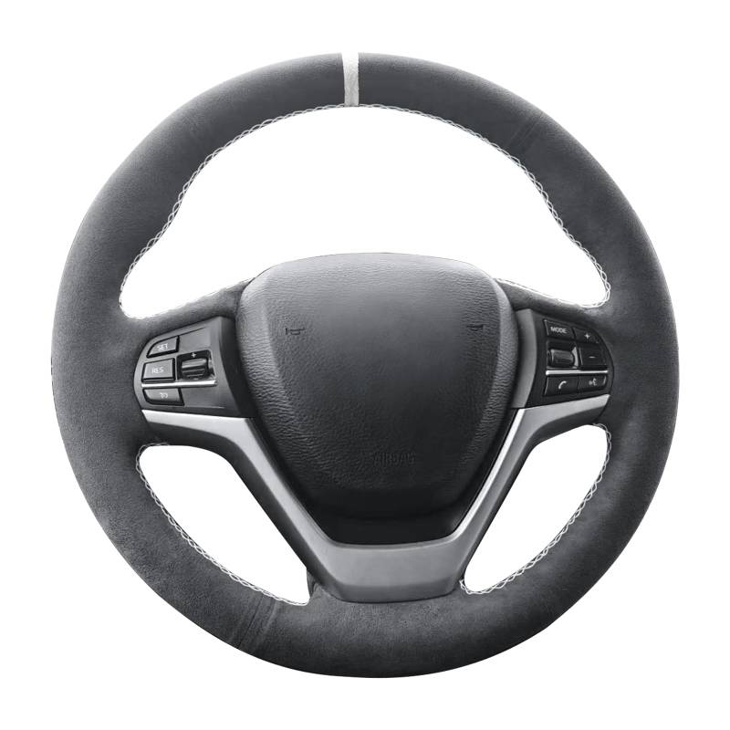 Alfanxi Handstich-Radabdeckung für BMW X5 F15 M F85 X6 F16 X6 M F86 2014-2019 (weißer Streifen) von Alfanxi