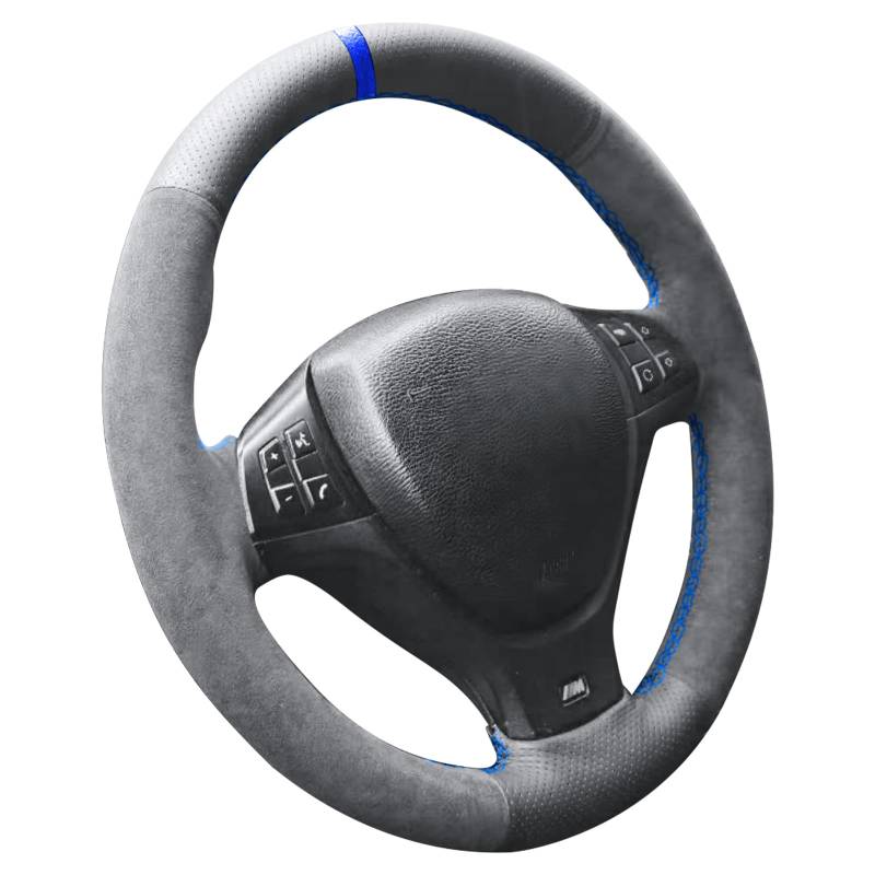Alfanxi Handstich-Radkappe, passend für BMW M5 F10 F11 F07 F12 F13 F06 F01 F02 (Blue Stripe) von Alfanxi