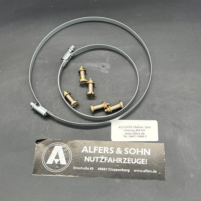 Befestigungssatz Schubrohrmanschette Unimog 404 Hinterachse Befestigungssatz Schubrohrmanschette Unimog 404 Hinterachse von Alfers & Sohn Nutzfahrzeuge GmbH