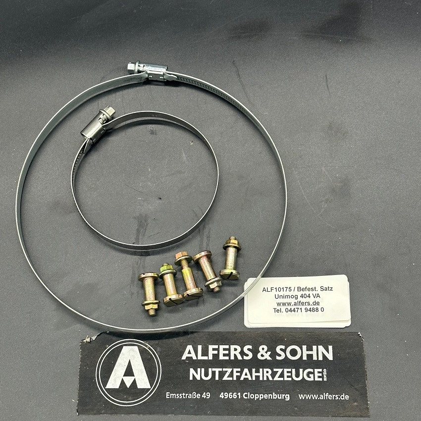 Befestigungssatz Schubrohrmanschette Unimog 404 Vorderachse von Alfers & Sohn Nutzfahrzeuge GmbH
