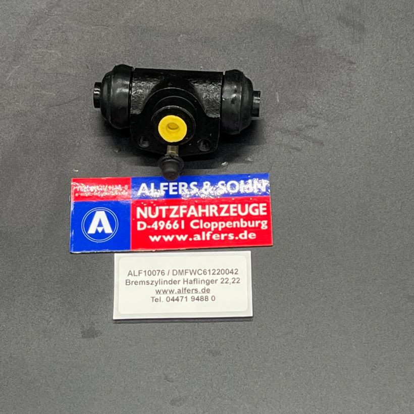 Radbremszylinder vorne Steyr Puch Haflinger, 22,22 mm Radbremszylinder vorne Steyr Puch Haflinger, 22,22 mm von Alfers & Sohn Nutzfahrzeuge GmbH