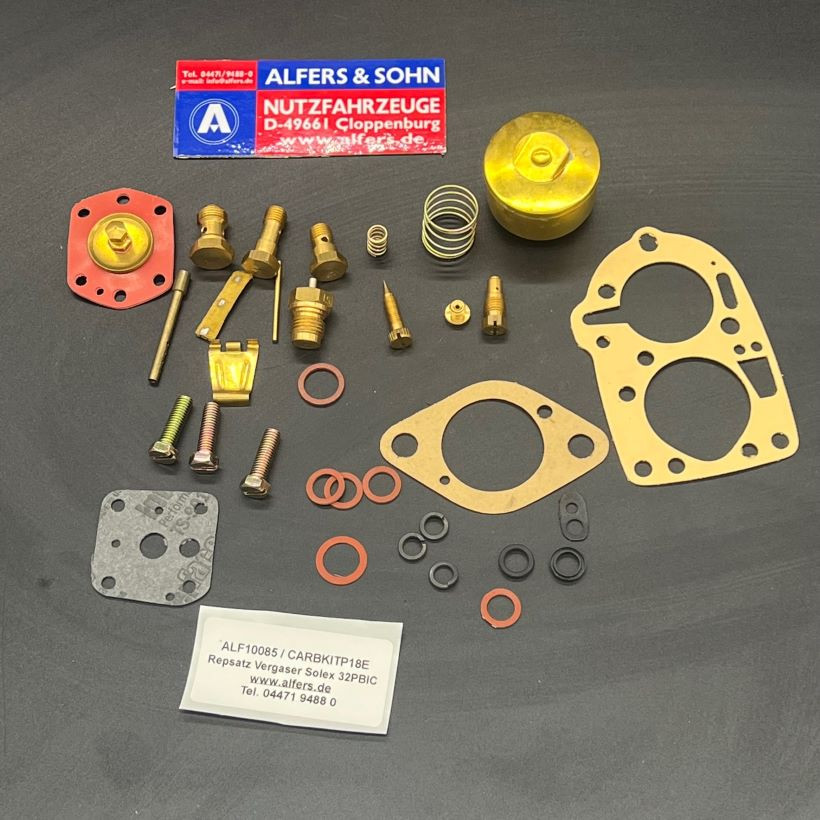 Reparatur Kit Vergaser Typ Solex 32 PBIC, Fiat 1100 von Alfers & Sohn Nutzfahrzeuge GmbH