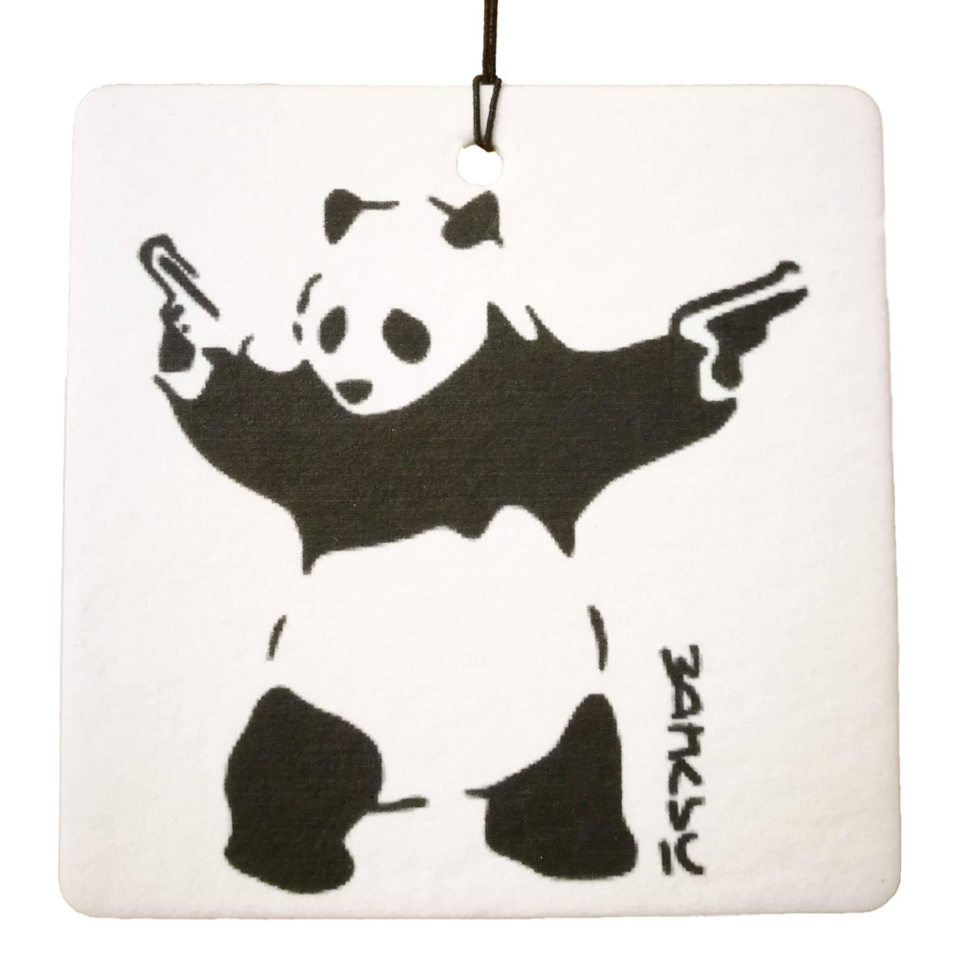 Ali Air Freshener Banksy Panda with Guns Auto Lufterfrischer von Ali Air Freshener