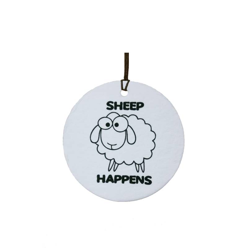 „Sheep Happens“-Auto-Lufterfrischer von Ali Air Freshener