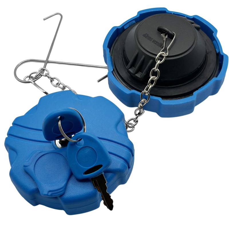 ALIGOPARTS 60 mm abschließbarer AdBlue-Tankdeckel für LKW – kompatibel mit Mercedes, Scania, Volvo, Renault – mit 2 Schlüsseln – Ersatz für OE 21281403, 7482335595, 1759435 – Modell 3 von Aligoparts