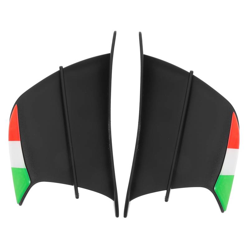 Alipis 1 Paar Schwarz Motorrad Winglet Kunststoff Dekorative Winglet Spoiler Flügel Motorrad Decor von Alipis