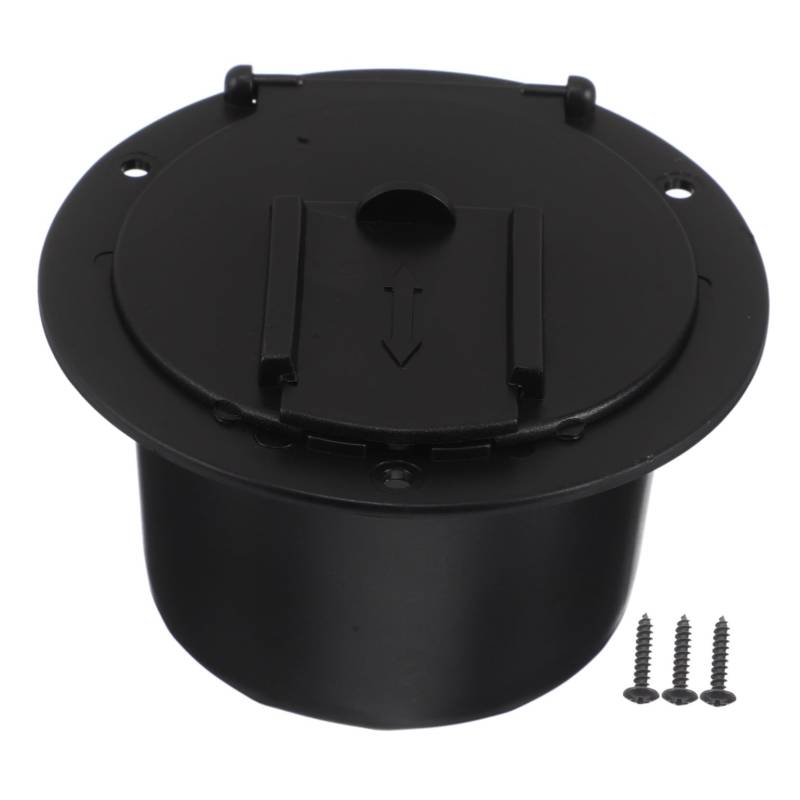 Alipis 1 Satz Wohnmobil-Kabel-Organizer runde Luke für Kabel Trailer Power Access -Luke Praktisches Wohnmobilzubehör Zugangsabdeckung für Wohnmobile Plastik Black von Alipis