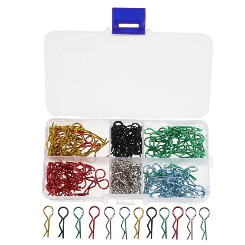 Alipis 1 Schachtel Körperclip Rc-Karosserie-Clips-stifte Rc-Autos-Clip Kleiner Stift Für Rc-car Rc-car-Clips Für Die Karosserie Rc-car-dekorationsteil-zubehör Rc-Shell-Clips-pins Metall von Alipis