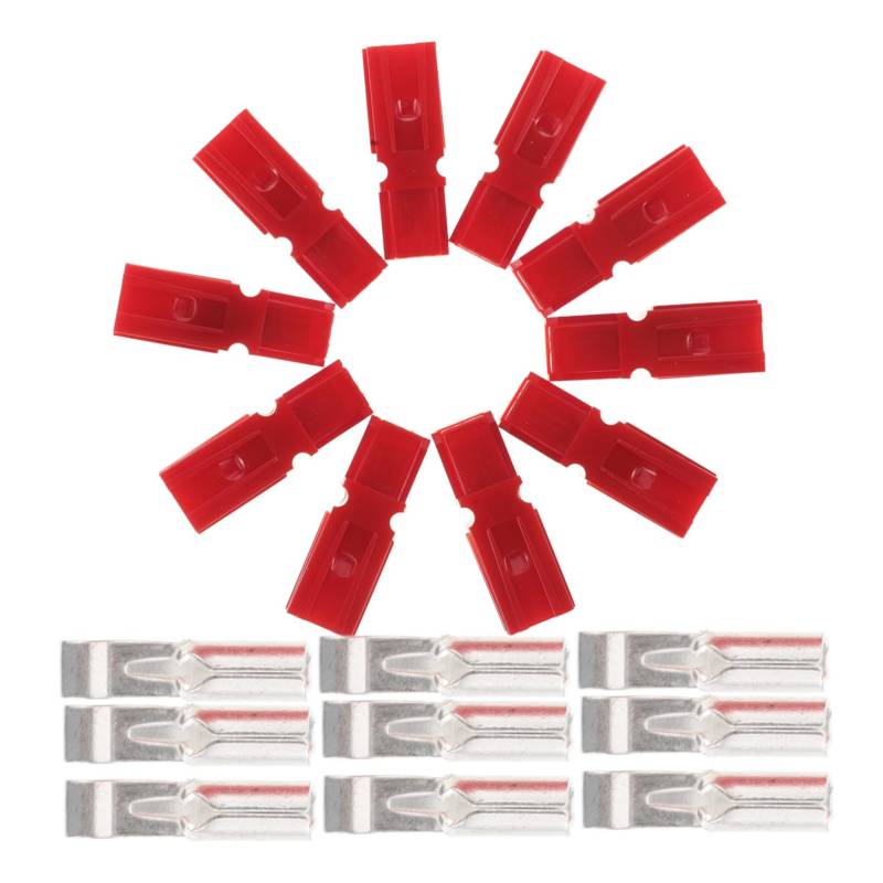 Alipis 10 Sets Hochstromverbinder Batterie Schnellverbinder Schnellverbinder Stecker Batterie Schnelltrenner Kunststoff Rot von Alipis