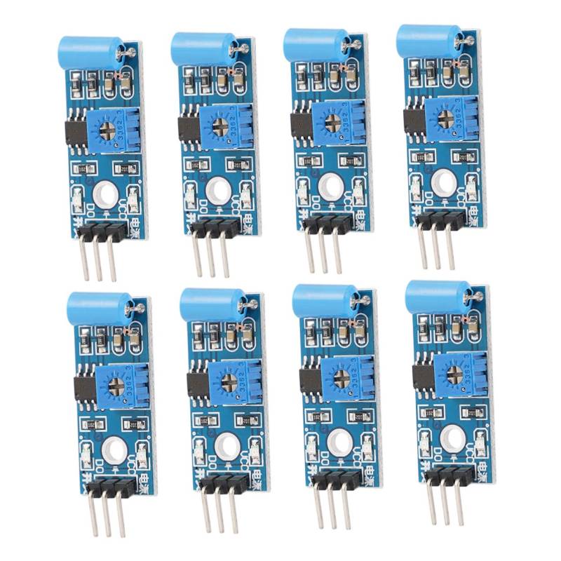 Alipis 10Stücke Vibrationssensormodul Normalerweise Geschlossen Alarmsensormodul Für Sicherheitsanwendungen Vibrationssensitiver Für Diebstahlschutz Erdbebenalarm von Alipis