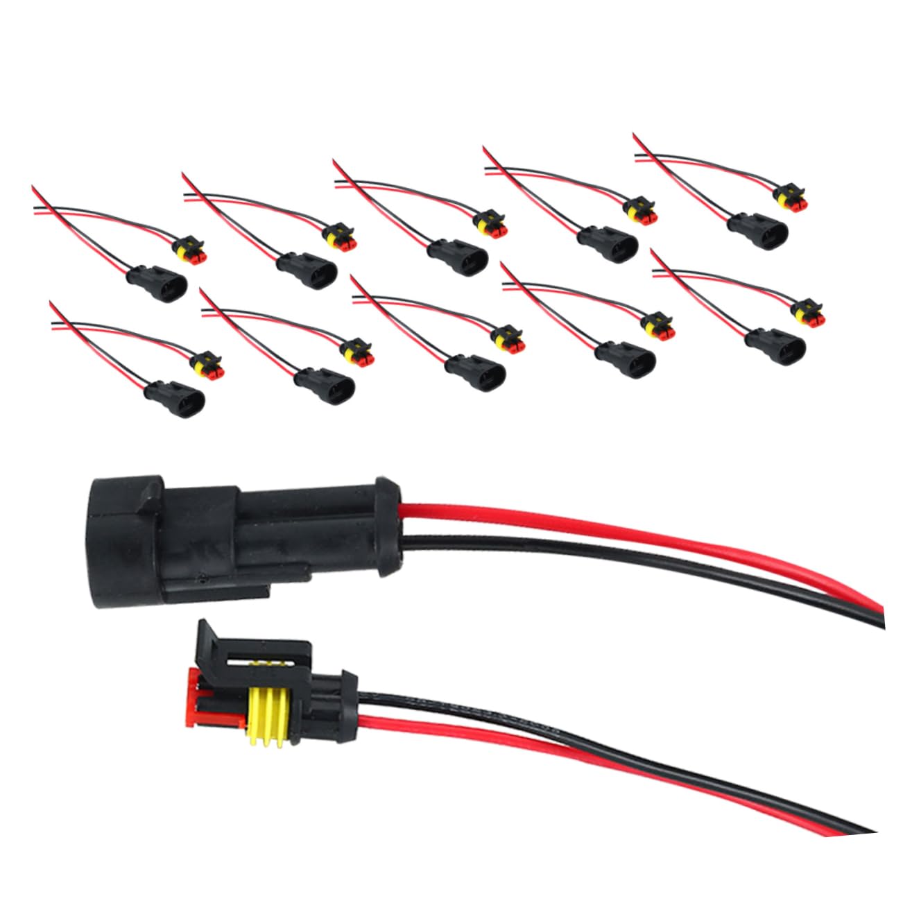 Alipis 12 Stück Wasserdichter Autostecker Wasserdichte elektrische Kabelverbinder Kfz-Kabelbaum elektrische Schnellanschlüsse kleine Drahtverbinder Kabelsteckdose Kabelbaumstecker Plastik Alipis 12 Stück Wasserdichter Autostecker Wasserdichte elektrische Kabelverbinder Kfz-Kabelbaum elektrische Schnellanschlüsse kleine Drahtverbinder Kabelsteckdose Kabelbaumstecker Plastik von Alipis