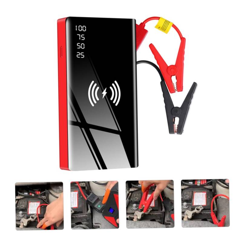 Alipis 12V Emergency Car Jump Starter Power Bank with Portable Vehicle Battery Booster for Gasoline Engines and Engines von Alipis