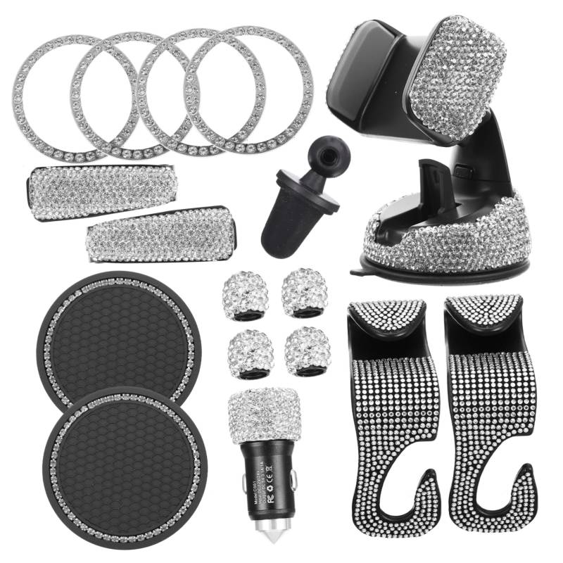 Alipis 1Satz Rhinestone Autozubehör Teiliges Dekorative Reifenventilstaubkappen Stilvolle Automobildekoration Für Frauen Elegantes Autozubehör Bringt Und Auto von Alipis