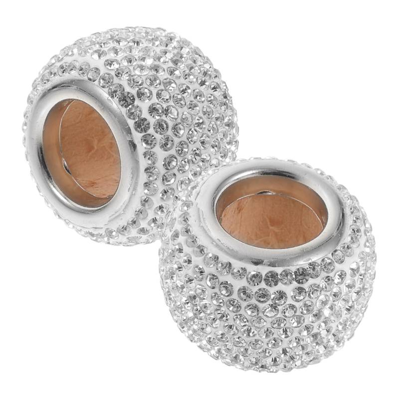 Alipis 1Stücke Bling Auto Kopfstützen Ringe Glitzernde Kopfstützen Dekoration Für Autositz Universelle Auto Innenausstattung Elegante Strassverzierung Für Fahrzeug von Alipis