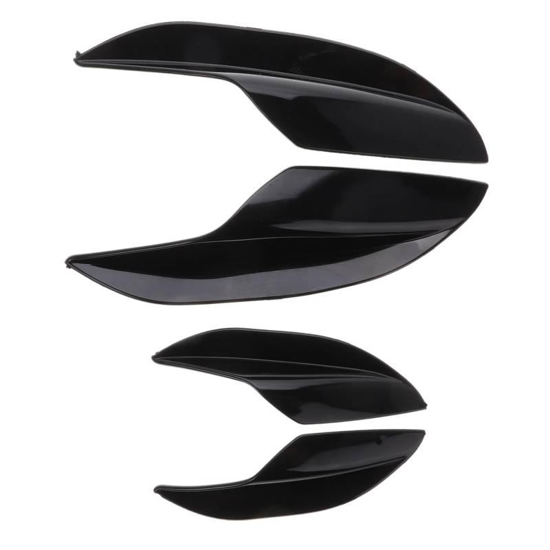 Alipis 2 Paar Heckstoßstangendiffusor Autoheckspoiler Autospoiler Für Automodifikationsteile Automodifikationsteile Autozubehör Autoheckspoiler PVC Schwarz von Alipis