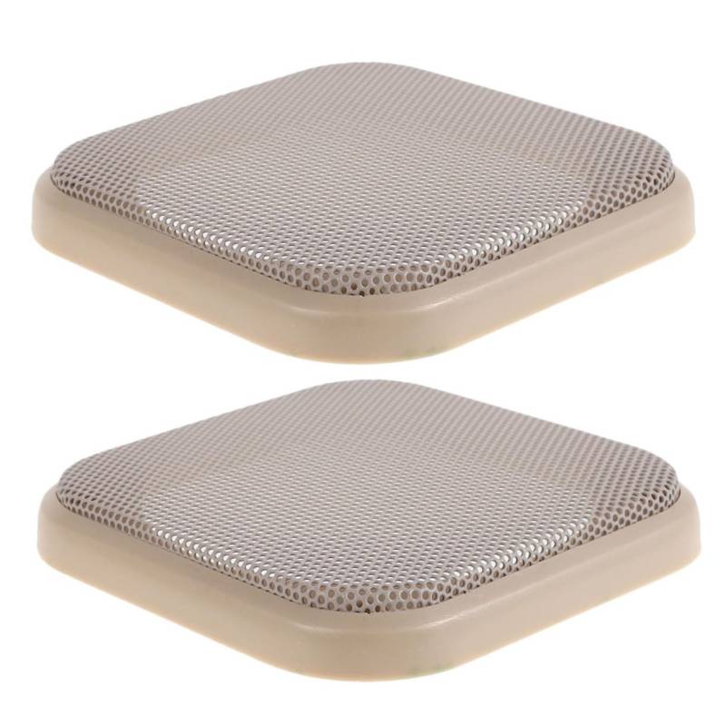 Alipis 2 Stück Quadrathornnetzabdeckung Sprecherabdeckung Abdeckung Des Lautsprechergitters Lautsprecher Abdecken Lautsprechergrillbildschirm Plastik Beige von Alipis