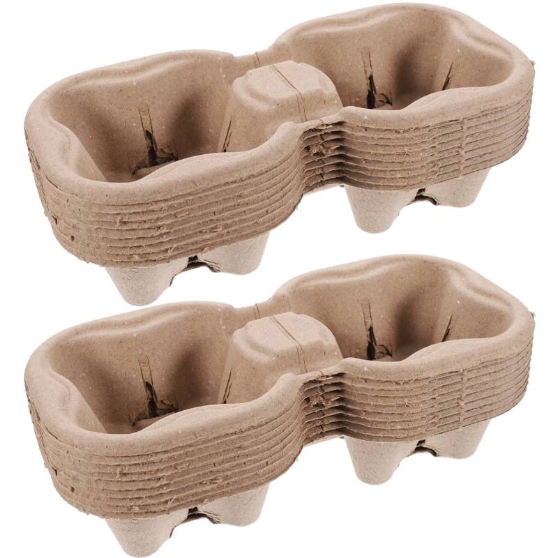Alipis 25 Stück Getränkehalter Zum Mitnehmen Kaffeegetränke Becherträger Kaffeebecherhalter Becherträger Tabletthalter Getränkeverpackungsträgerform Kaffeetabletts Kaffeebecher von Alipis