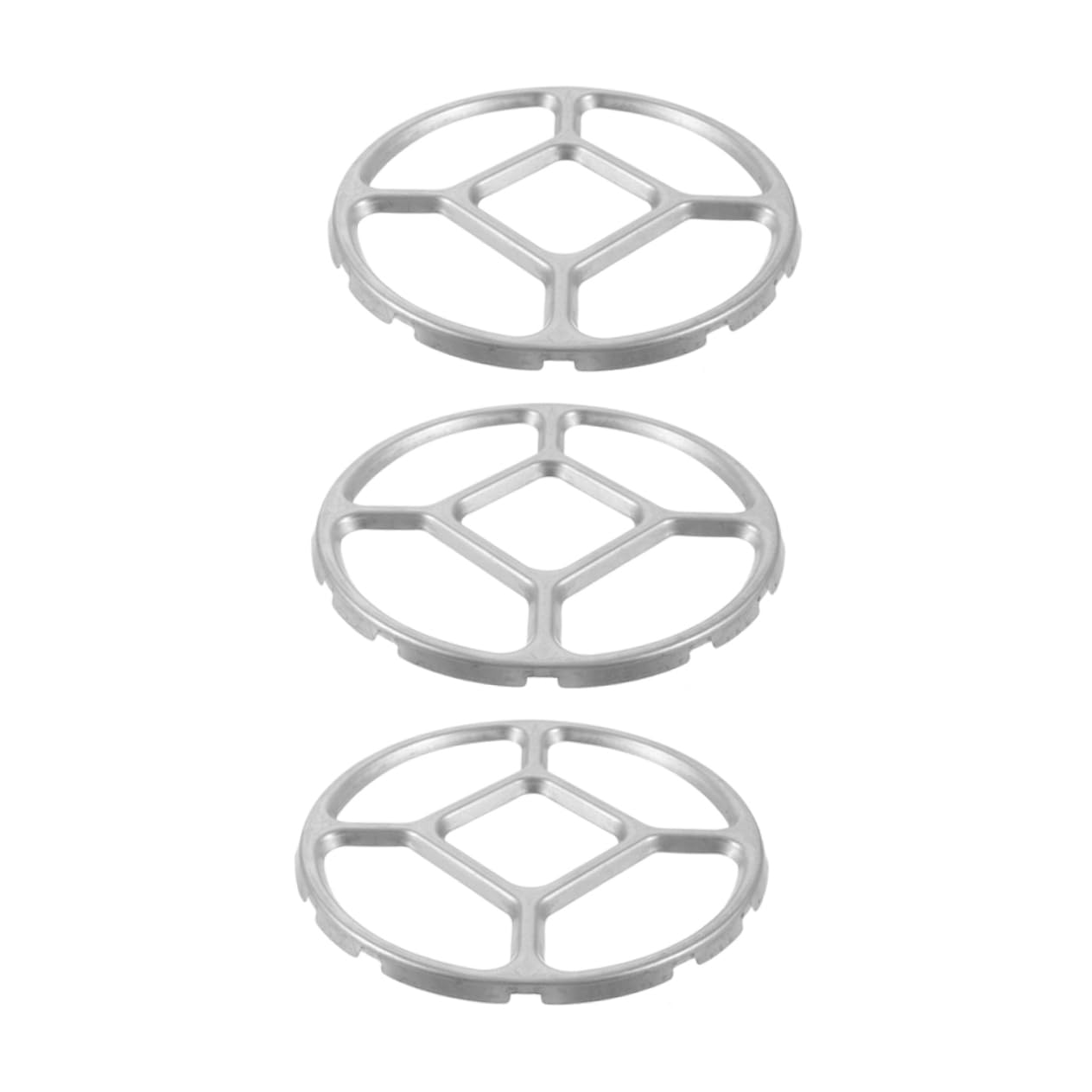 Alipis 3 Stück Hilfsstütze für kleinen Topf Non-Rutip-Wok-Unterstützungsständer Topfständer Rack Wok -Ring für Herd Espressomakerstand Herdständer Herdring verzinkt Silver von Alipis