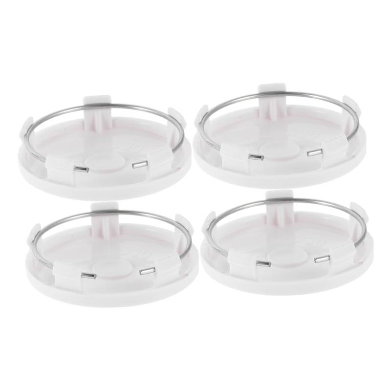 Alipis 4 Stück Auto-nabenkappe Fahrzeug Rim Hub Schutz Rim Hub Accessoires Radnabenverkleidungsabdeckung Radmittenabdeckung Reifenmitte -hub -Kappe Autoradabdeckung Hubcap Legierung Weiß von Alipis