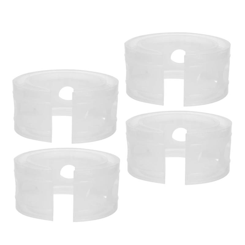 Alipis 4 Stück Federklebekissen Ersatzpuffer Vibrationsdämpfer Auto Stoßdämpfer Auto Stoßdämpferbuchsen Auto Schraubenfeder Abstandshalter Transparent Hochwertiges Gummi von Alipis