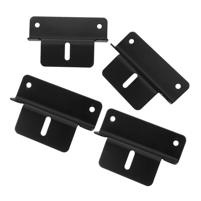 Alipis 4 Stück Halterungen Für Solarpanels Rv Solarpanel Halterungen Black von Alipis