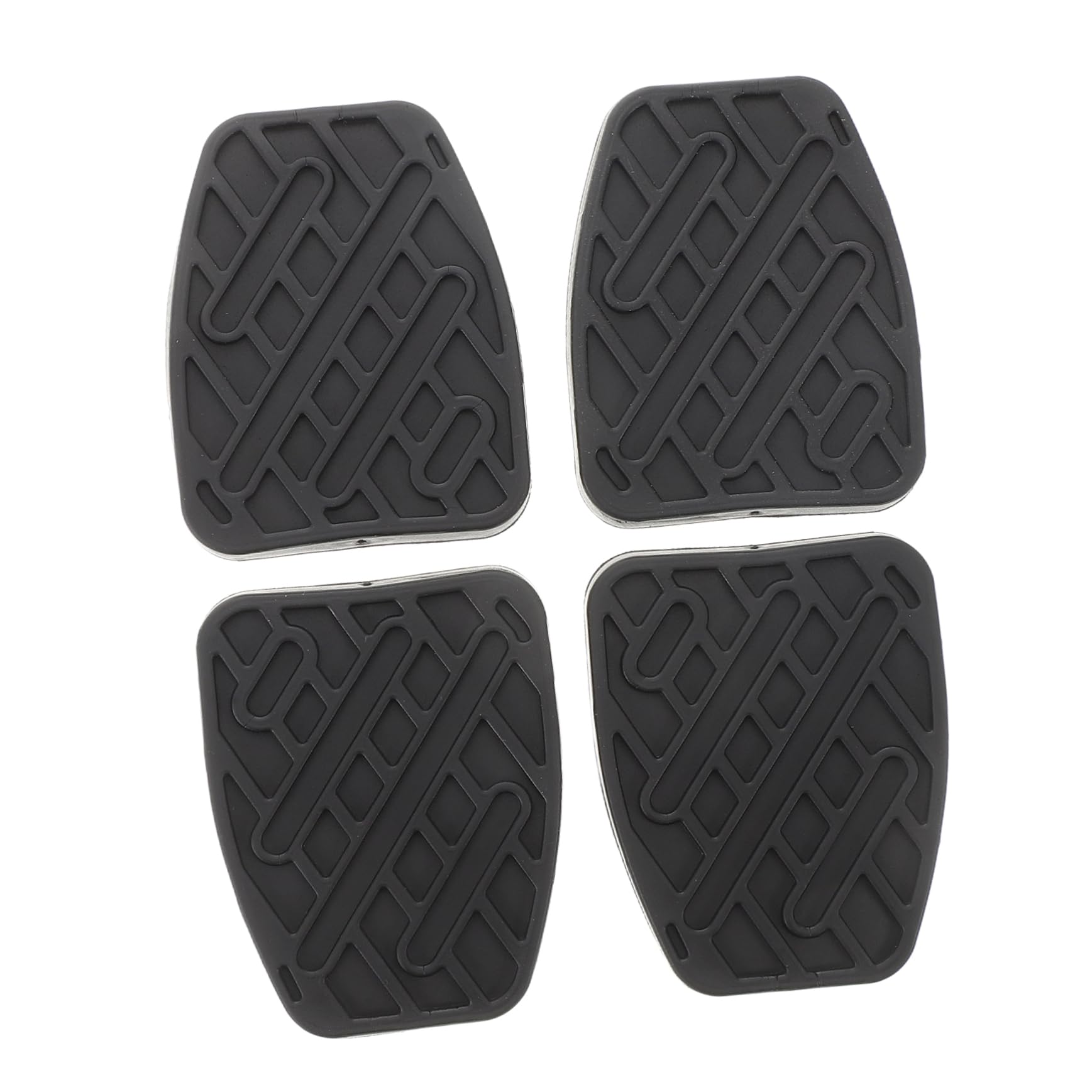 Alipis 4 Stück Kupplungspedal Pedalauflage Zubehör-Kupplungsdeckel Autopedalabdeckung Ersatz Pads Austausch der Bremspedalbeläge Pedale für Pickup-Trucks Gummi Black von Alipis