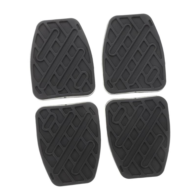 Alipis 4 Stück Kupplungspedal Pedalauflage Zubehör-Kupplungsdeckel Autopedalabdeckung Ersatz Pads Austausch der Bremspedalbeläge Pedale für Pickup-Trucks Gummi Black von Alipis