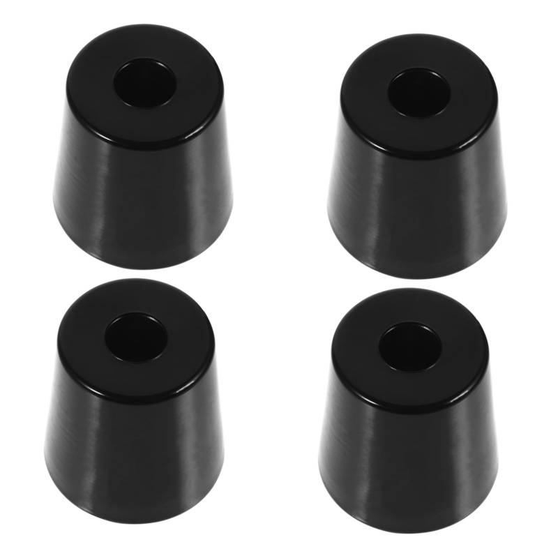 Alipis 4 Stück Rampentür Gummi Stoßstange Frachtanhänger Stoßfänger Stoßstangen Schutz Pads Schwelle autozubehör Stoßstange für LKW-Tore isolierende Fußpolster PVC Black von Alipis