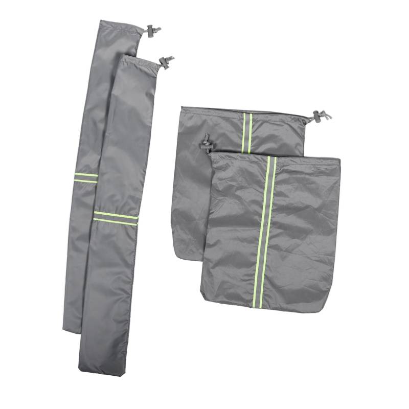 Alipis 4 Stück Wischerabdeckung Windschutzscheibenabdeckung aus Schnee Zapfenabdeckung für den Außenbereich Windschutzscheibenabdeckungen im Winter Auto Schneedecke Polyester Grau von Alipis