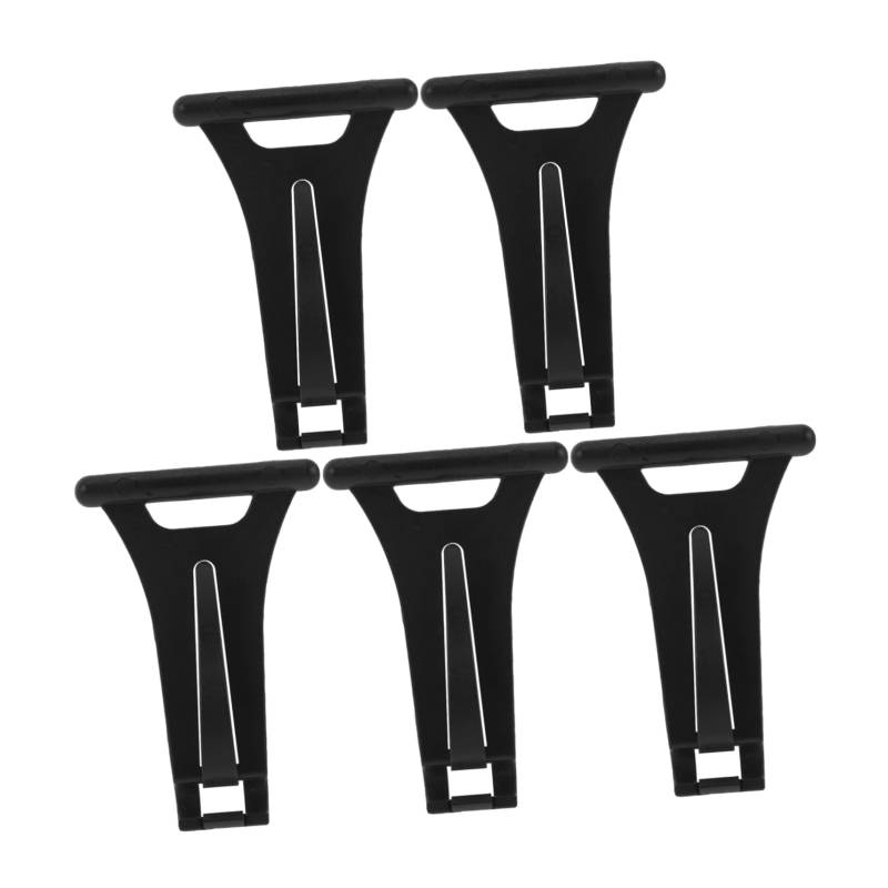 Alipis 5 Stück Markisenhaken Campingschienenhaken Markisenklemmen für Wohnmobile Markisenclips Markisenklemmen für Lichter Wohnmobil-Schutzhaken Plastik Black von Alipis