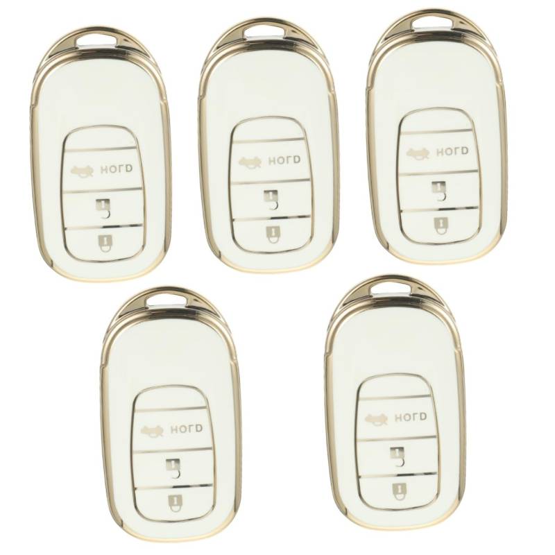 Alipis 5 Stück -schlüsselabdeckung Schlüsselhalter Key Fob -Abdeckung Tastenabdeckungen Schlüsselanhänger Autoschlüsselabdeckung Ersatz Für Den Autoschlüssel Auto Fob Schutz Weiß TPU von Alipis