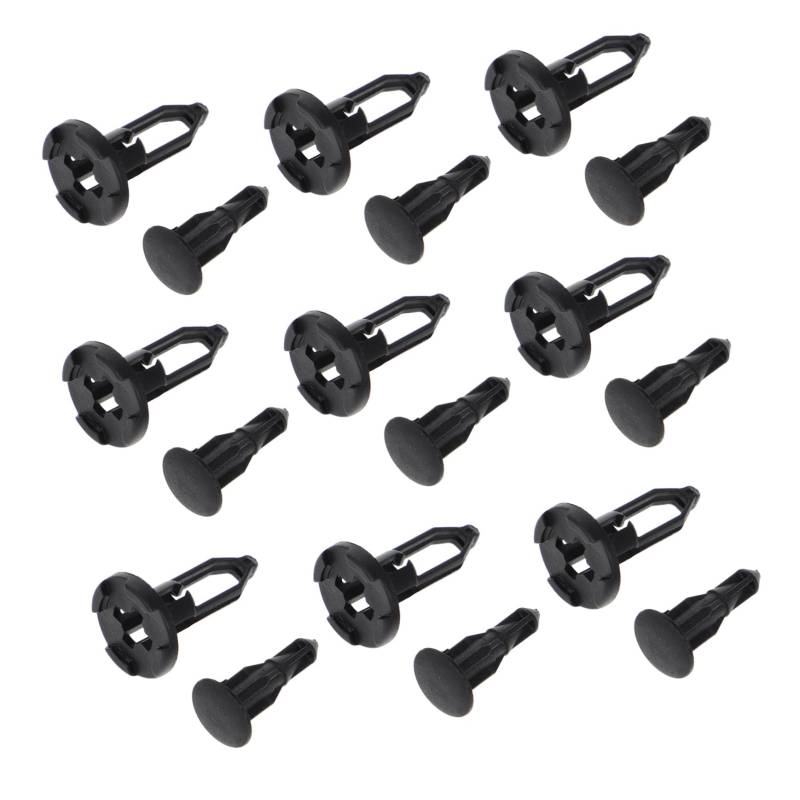 Alipis 50Stücke Auto Befestigungsclips Nylon Nieten für Stoßstangen Push Pin Klammern Langlebige Clips für Türverkleidung und Karosserie Vielseitiges Autozubehör Kompatibel von Alipis
