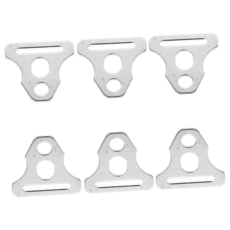 Alipis 6 Stück Zelt Skylight Accessoires Windseilschnalle Zeltseilschnalle Zeltseilbefestigungen Zeltwindseilspanner Spanner für Zeltleinen Kabelspanner Metall Silver von Alipis