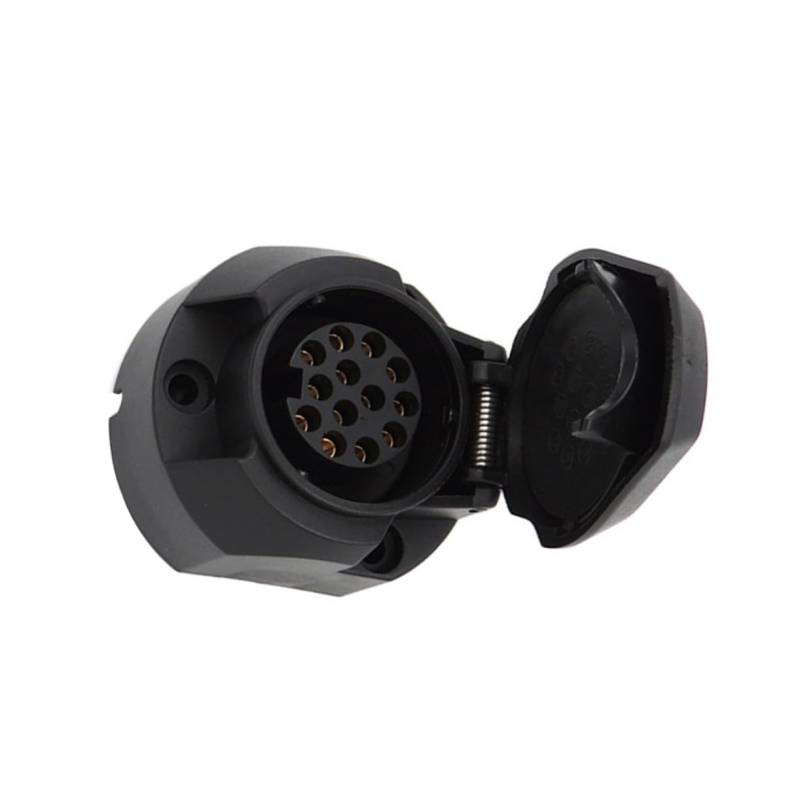 Alipis Auto Anhänger Adapter Anhänger Zubehör Steckdose Anhänger Steckdose Schwarz von Alipis