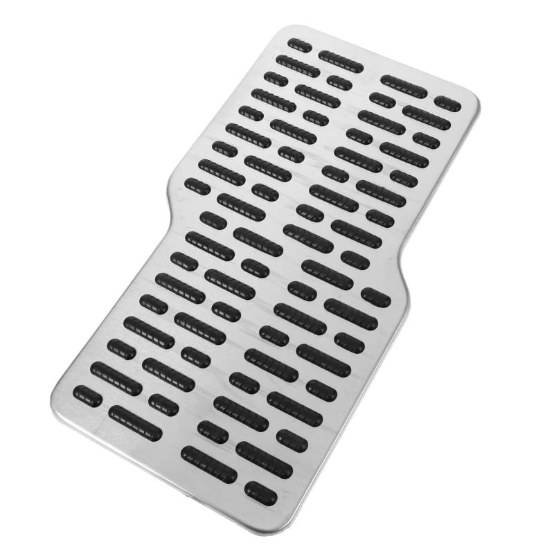 Alipis Fußabsatzpedale Abdeckung Unterlage Platte Reparatur Universelle Automatten für Pedalauflage Autozubehör Bremsbeläge Kupplung Bremsbelag Rostfreier Stahl Black von Alipis