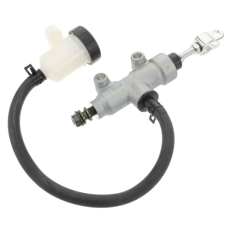 Alipis Hinterradbremspumpe Bremsmeisterzylinder Hydraulikzylinder für Motorrad-Hinterradbremse Bremspumpenzylinder Bremshydraulikzylinder ATV-Hauptzylinder Plastik Silver von Alipis