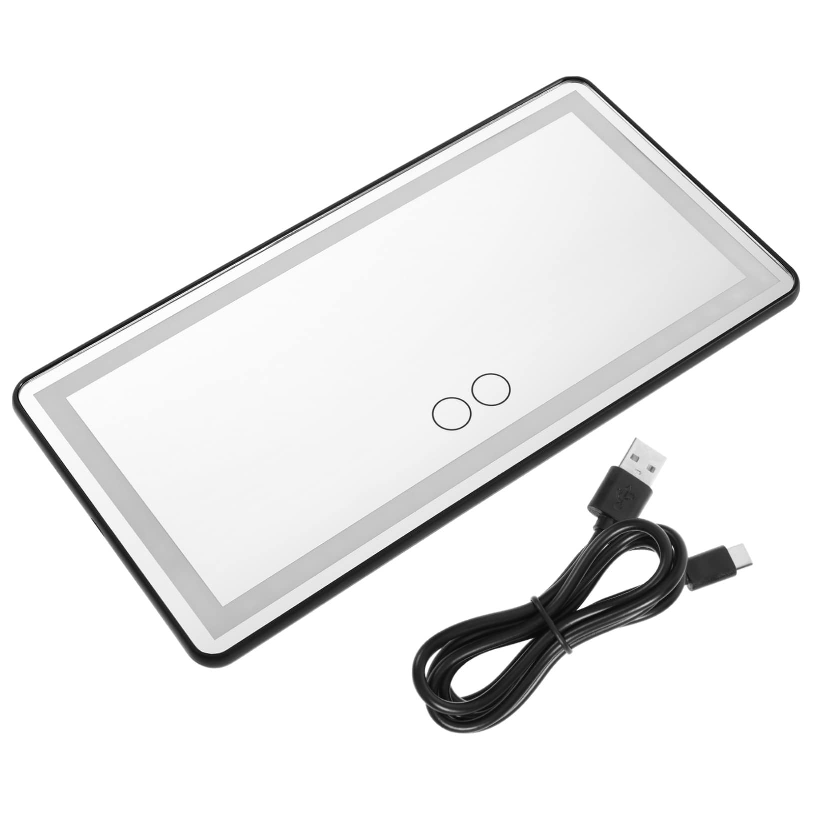 Alipis Kfz Sonnenblenden Schminkspiegel mit Touchscreen und Lichtern Helligkeitsstufen USB Aufladung für Auto und Lkw Alipis Kfz Sonnenblenden Schminkspiegel mit Touchscreen und Lichtern Helligkeitsstufen USB Aufladung für Auto und Lkw von Alipis