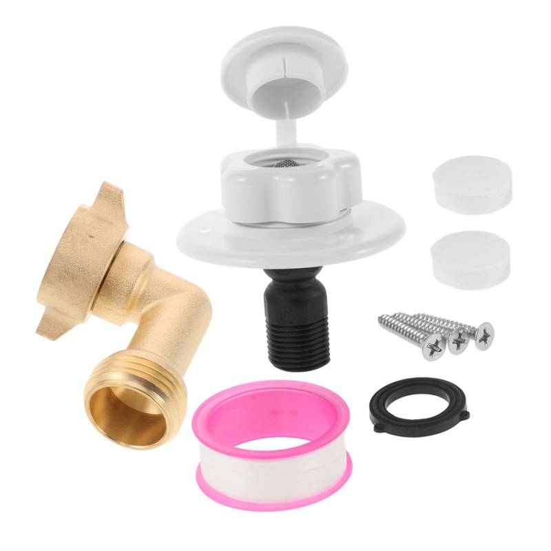 Alipis Lecksicherer Stecker Wassereinlassventil Für Wohnmobile Wasserteile Für Wohnmobile Wasserarmaturen Für Wohnmobile Rv-wasserschlauchanschluss Messing Weiß von Alipis