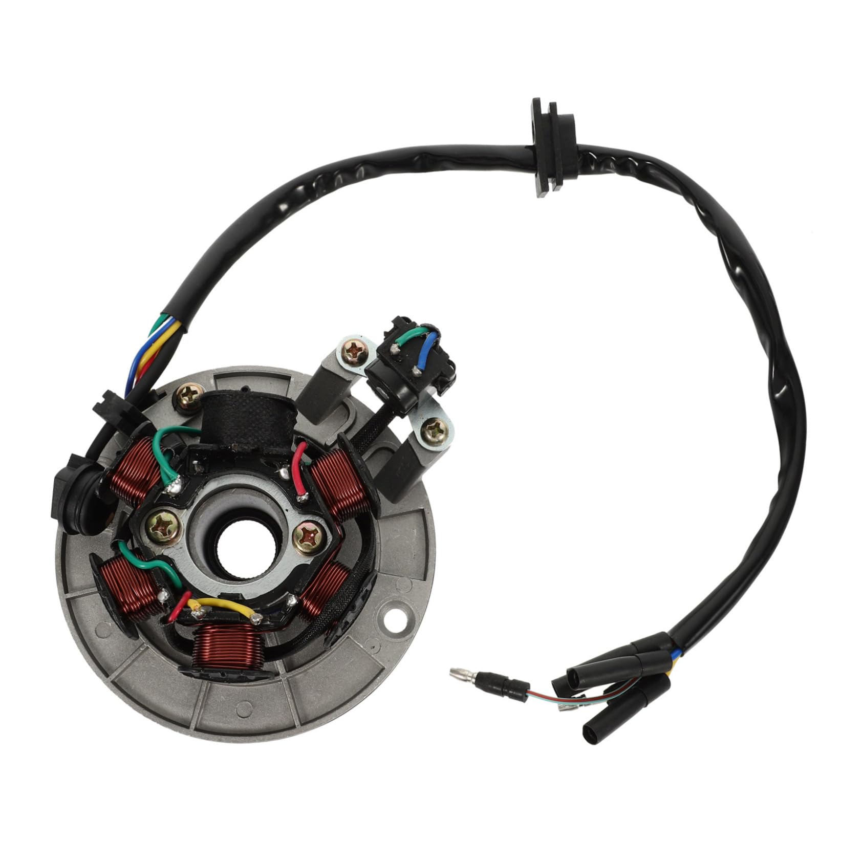 Alipis Magnetische Statorspule Motorstarter Zündspulenstarter Zündstarter austauschbare Auto-Zündspule Anlasser mit Spulenzündung motor zubehör Metall Silver Alipis Magnetische Statorspule Motorstarter Zündspulenstarter Zündstarter austauschbare Auto-Zündspule Anlasser mit Spulenzündung motor zubehör Metall Silver von Alipis