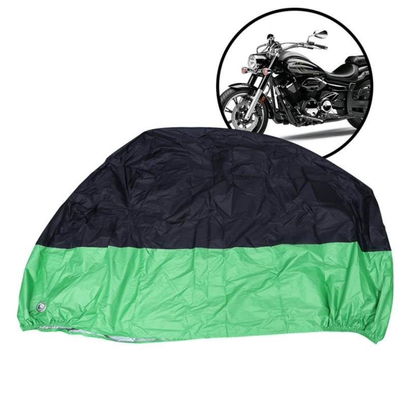 Alipis Regenfisch -Sonnenschutzautoabdeckung schützend Schmutz drinnen motoradabdeckhaube motorradabdeckung -Schutzhülle Roller Regenabdeckung zum Fahren Green von Alipis