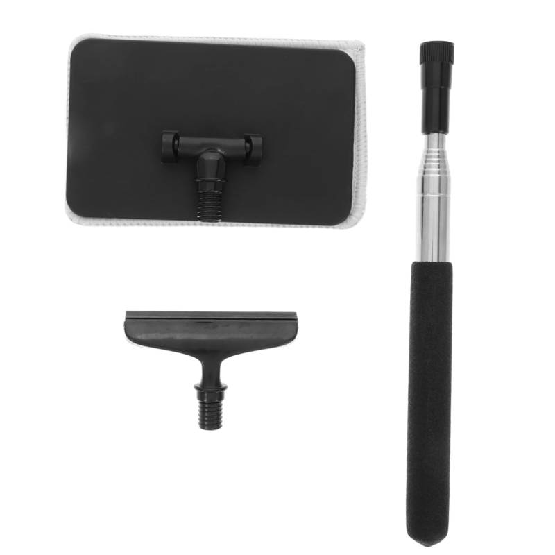 Alipis Rückspiegelwischer Auto Duster Wiederverwendbarer Scheibenreiniger Kleine Rakel Autofensterwischer Auto-Rakel Für Autos Autoscheibenreiniger Autowischer Edelstahl Gummi Black von Alipis
