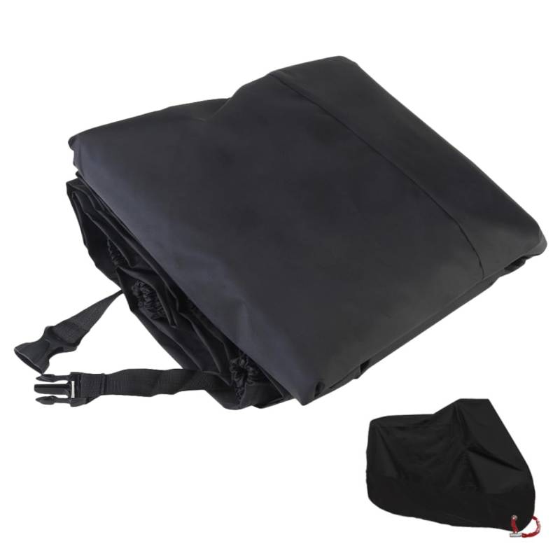 Alipis Sonnenschutzautoabdeckung Atmungsaktive Motorradabdeckung mit UV-Schutz Sonnenschutz Motorradabdeckung Regen Outdoor-Motorradabdeckung -Schutzhülle Black von Alipis
