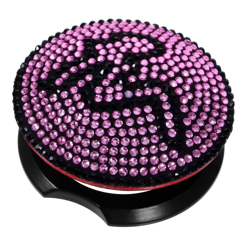 Alipis Starterabdeckung Dekorationsknopf Startabdeckung Zündung Automobil Auto Bling Strasssteine ​​Und Innenausstattung Für Dekorative Push Click Startknopfabdeckung Pink Diamond von Alipis
