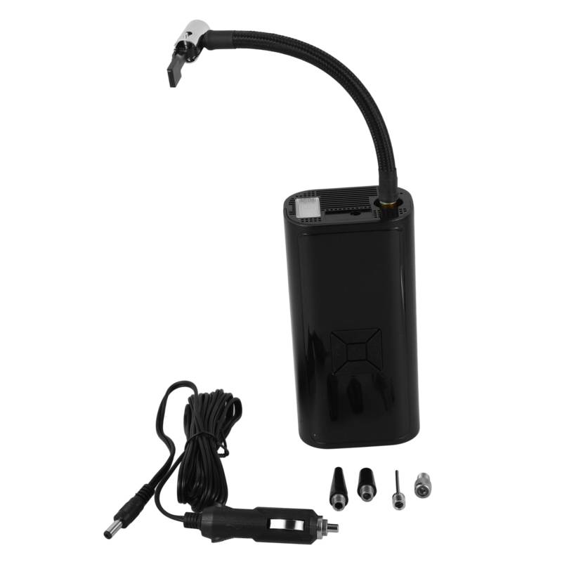 Alipis Tragbare Luftpumpe Auto-inflator Tragbar Luftkompressor Für Auto Autoluftkompressor Reifendruckpumpe Tragbarer Reifenfüller Reifeninflator Luft Kompressor Pumpe Abs Black von Alipis