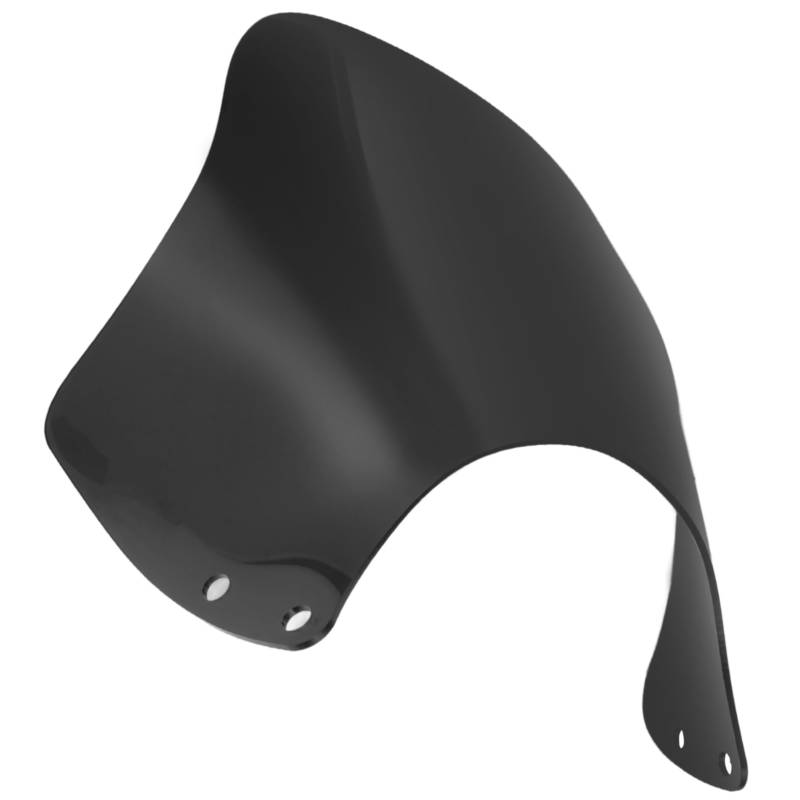 Alipis Windschutzscheibe Motorrad Road Zubehör Motorrad Windschutzscheibe Frontabdeckung Deflektor Ersatz PC Schwarz von Alipis