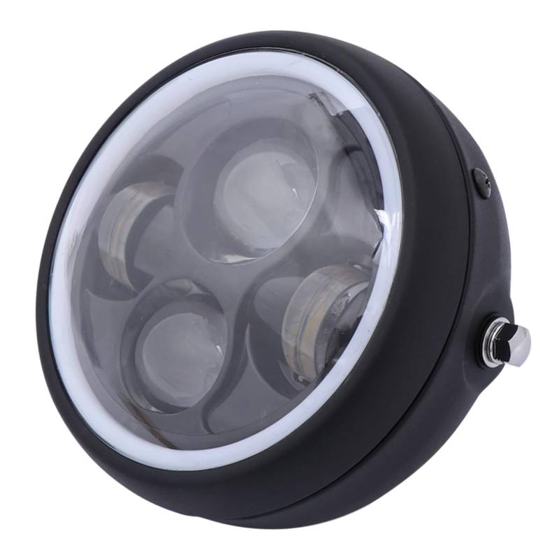 Alipis für Motorräder Retro Beleuchtung mit Klarer und Schwarzem Gehäuse Einfache Installation Verbessert das Erscheinungsbild und Schützt die Lampe von Alipis