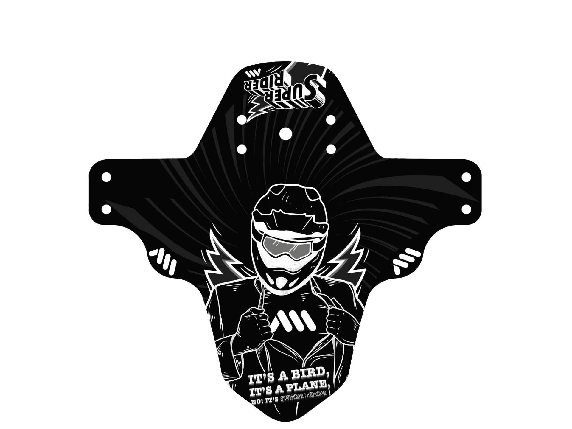 Schutzblech – Super Rider/weiß von All Mountain Style