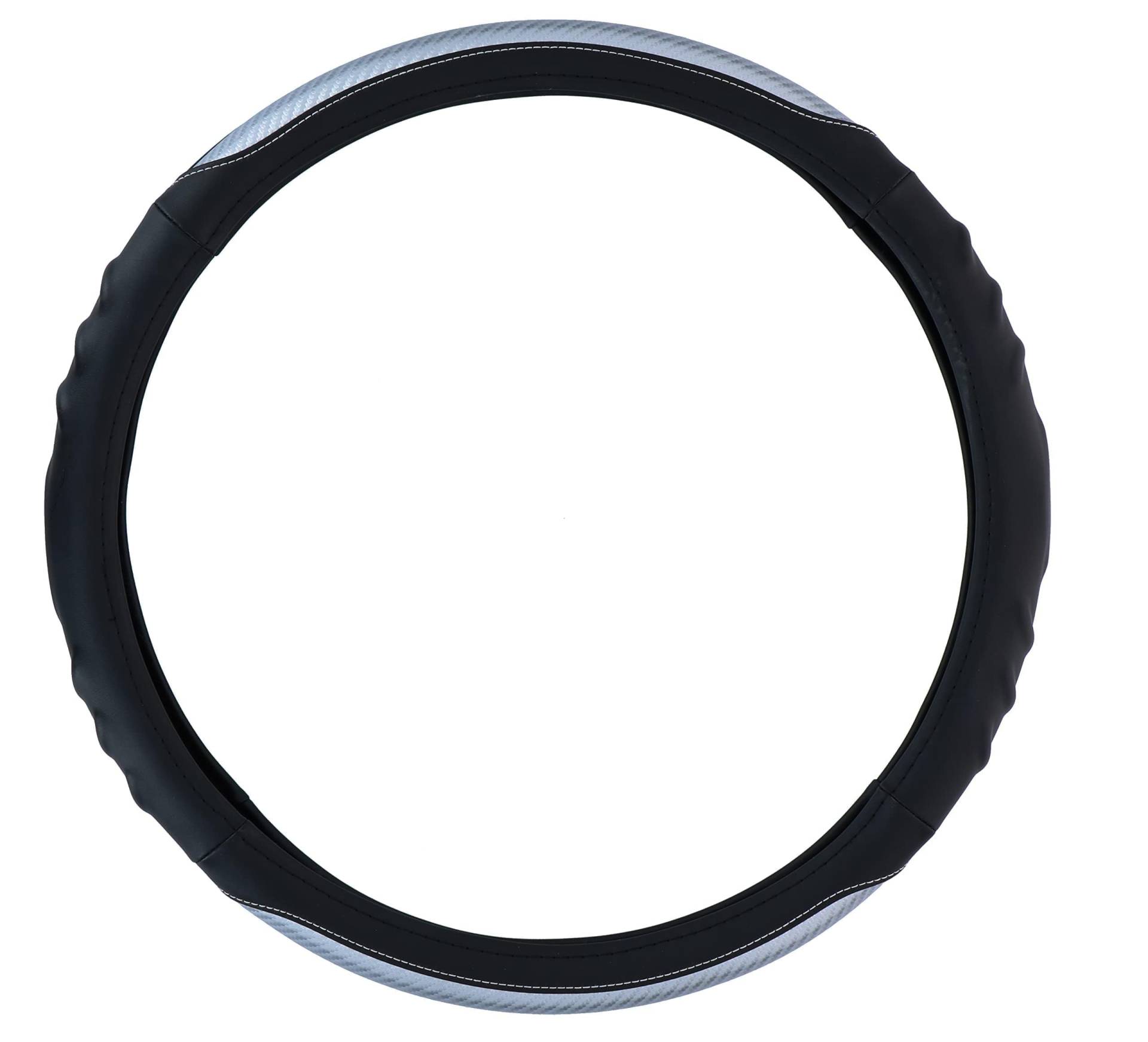 All Ride Lenkradbezug LKW - Lenker mit Durchmesser 44-46CM - Gummi - Anti-Rutsch Textur Schwarz/Grau All Ride Lenkradbezug LKW - Lenker mit Durchmesser 44-46CM - Gummi - Anti-Rutsch Textur Schwarz/Grau von All Ride
