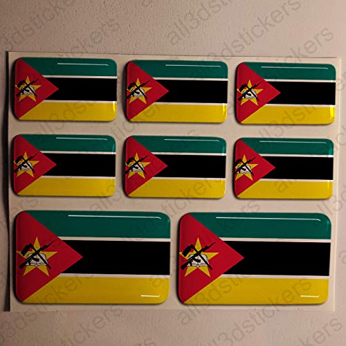 All3DStickers Aufkleber Mosambik Flagge 8 x Flaggen von Mosambik Rechteckig 3D Kfz-Aufkleber Gedomt Fahne All3DStickers Aufkleber Mosambik Flagge 8 x Flaggen von Mosambik Rechteckig 3D Kfz-Aufkleber Gedomt Fahne von All3DStickers